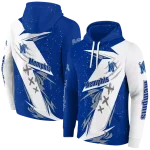memphis tigers dynamic slash blue white hoodie best selling