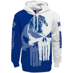 memphis tigers graphic punisher blue white hoodie best selling