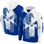 memphis tigers graphic punisher blue white hoodie best selling