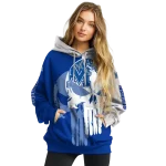 memphis tigers graphic punisher blue white hoodie best selling