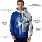 memphis tigers graphic punisher blue white hoodie best selling
