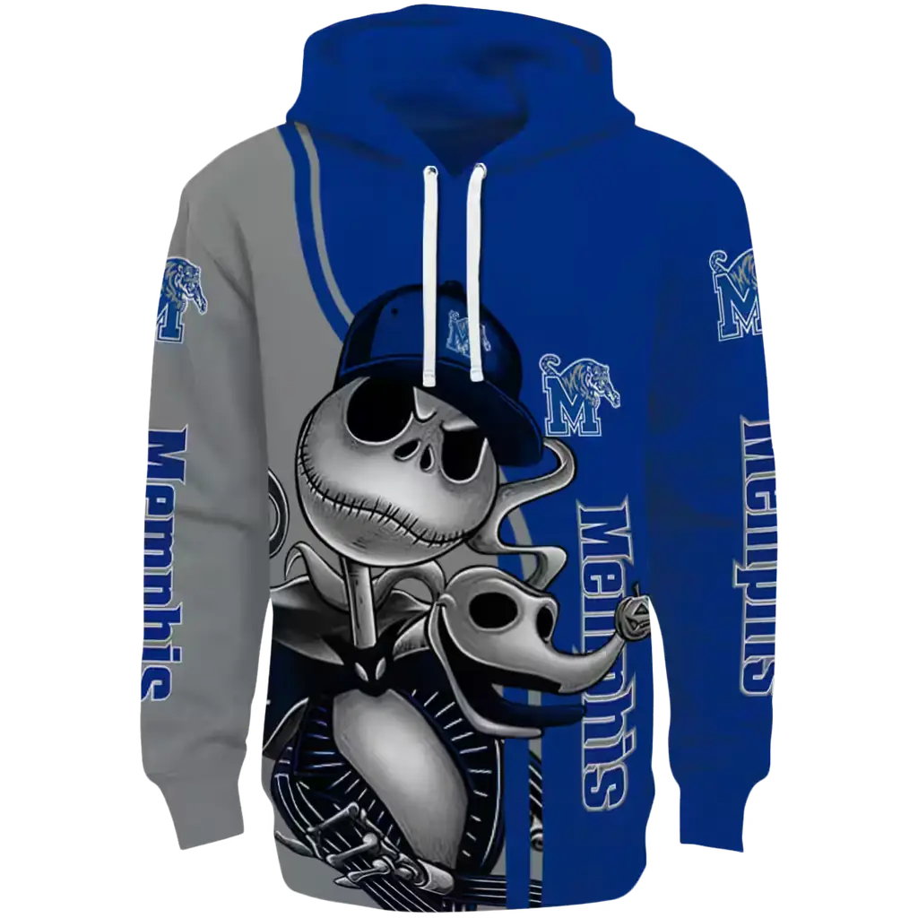 memphis tigers jack skellington blue hoodie best selling memphis tigers jack skellington blue hoodie best selling