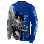 memphis tigers jack skellington blue hoodie best selling