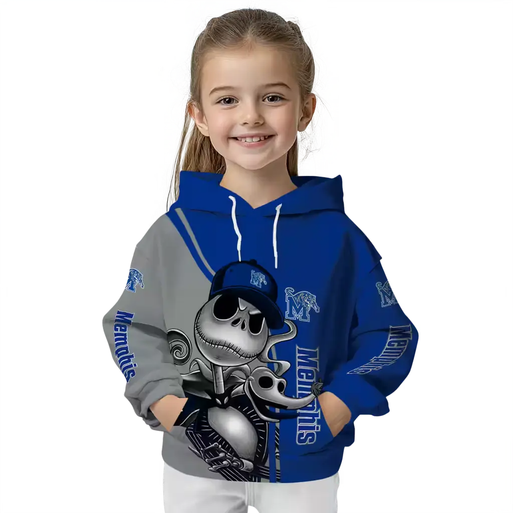 memphis tigers jack skellington blue hoodie top rated memphis tigers jack skellington blue hoodie top rated