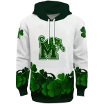 memphis tigers lucky motif white green hoodie best selling