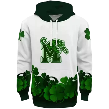 memphis tigers lucky motif white green hoodie best selling
