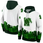 memphis tigers lucky motif white green hoodie best selling