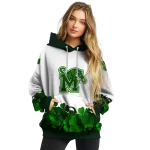 memphis tigers lucky motif white green hoodie best selling
