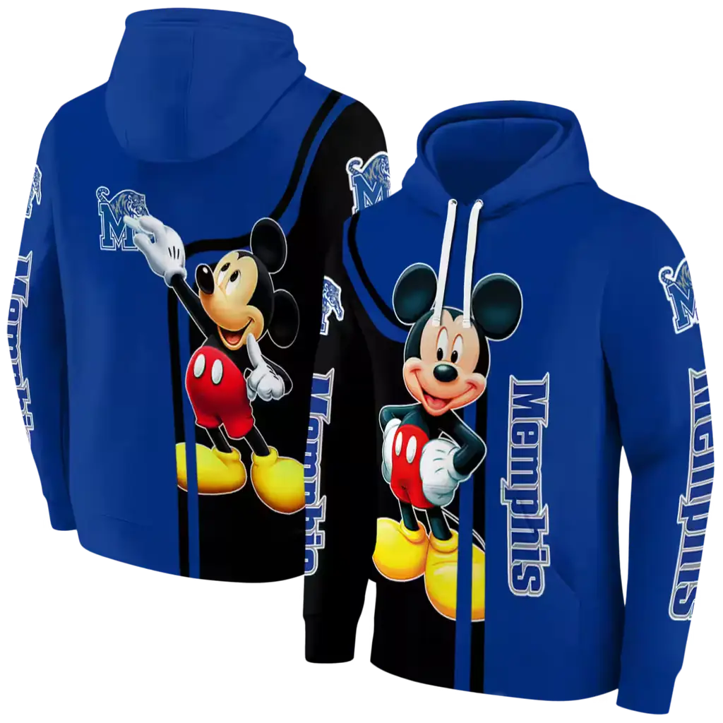 memphis tigers mickey mouse blue black hoodie fashion forward memphis tigers mickey mouse blue black hoodie fashion forward
