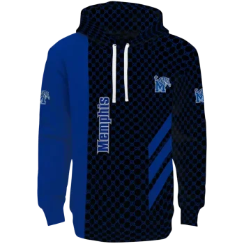 memphis tigers monogram pattern blue hoodie best selling