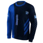 memphis tigers monogram pattern blue hoodie best selling