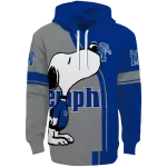 memphis tigers playful snoopy blue hoodie best selling