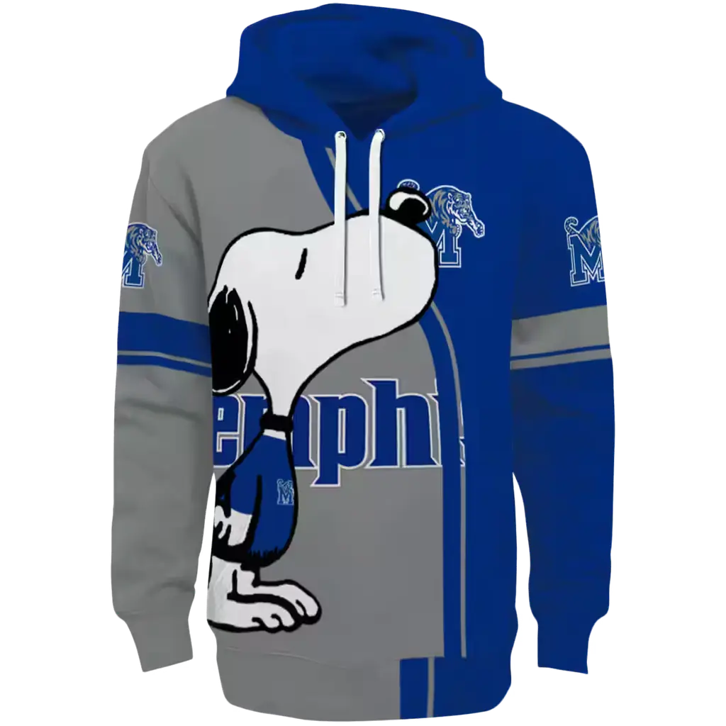 memphis tigers playful snoopy blue hoodie best selling memphis tigers playful snoopy blue hoodie best selling