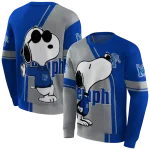 memphis tigers playful snoopy blue hoodie best selling