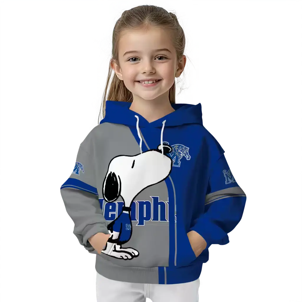 memphis tigers playful snoopy blue hoodie top rated memphis tigers playful snoopy blue hoodie top rated