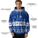 memphis tigers reindeer motif blue hoodie best selling