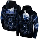 memphis tigers skull artwork blue black hoodie best selling