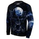 memphis tigers skull artwork blue black hoodie best selling