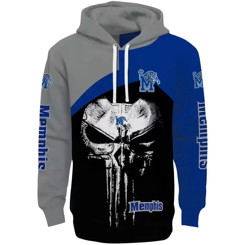 memphis tigers skull punisher gray black hoodie best selling memphis tigers skull punisher gray black hoodie best selling