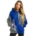 memphis tigers splatter effect blue hoodie best selling