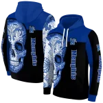 memphis tigers sugar skull blue black hoodie best selling