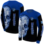 memphis tigers sugar skull blue black hoodie best selling