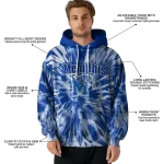 memphis tigers tie dye pattern blue hoodie best selling