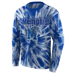 memphis tigers tie dye pattern blue hoodie best selling