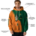 miami hurricanes achmed skull orange hoodie best selling