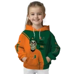 miami hurricanes achmed skull orange hoodie best selling