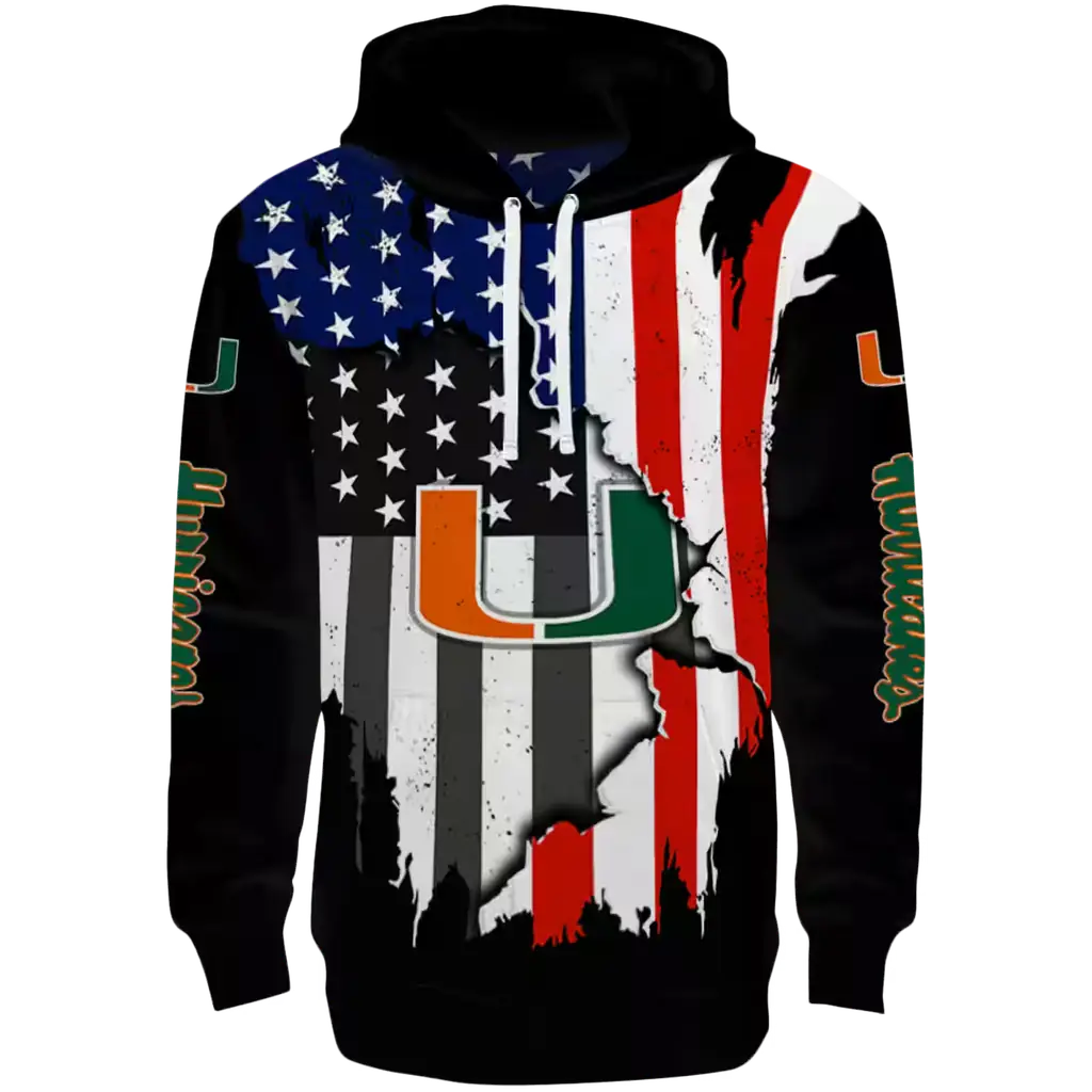 miami hurricanes american pride black hoodie best selling miami hurricanes american pride black hoodie best selling