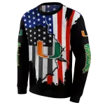 miami hurricanes american pride black hoodie best selling
