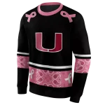 miami hurricanes awareness ribbon black pink hoodie best selling