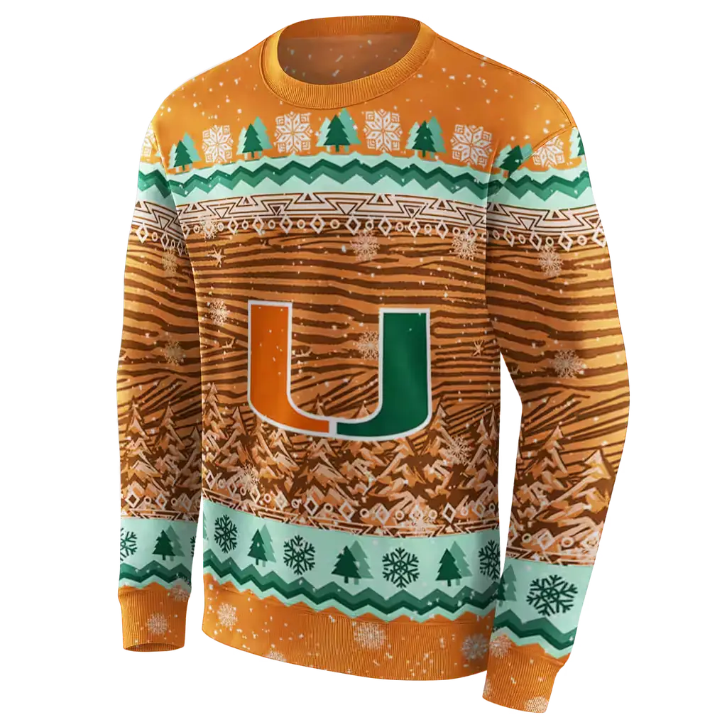 miami hurricanes christmas trees orange hoodie new arrival miami hurricanes christmas trees orange hoodie new arrival
