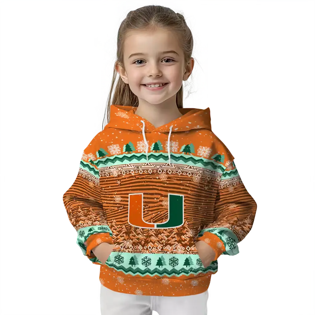 miami hurricanes christmas trees orange hoodie top rated miami hurricanes christmas trees orange hoodie top rated