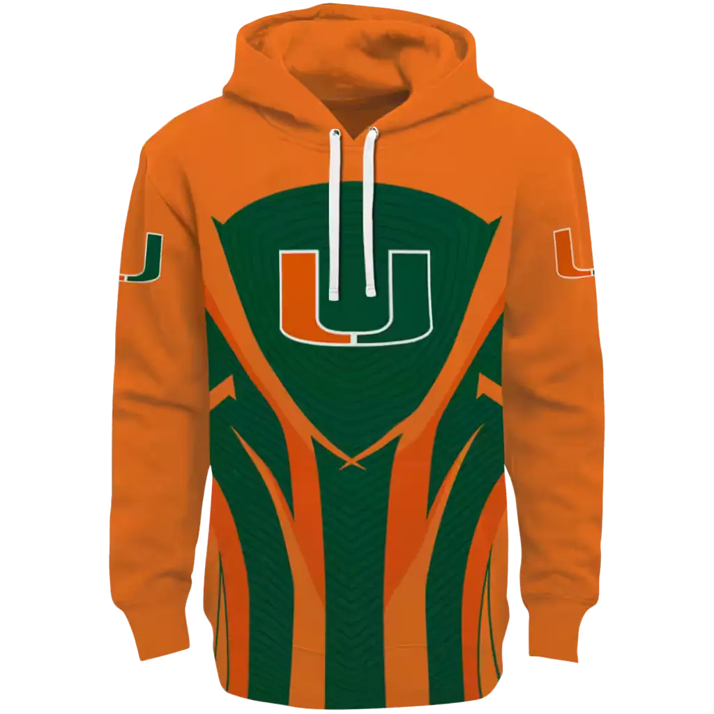 miami hurricanes concentric lines orange black hoodie best selling miami hurricanes concentric lines orange black hoodie best selling