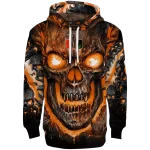 miami hurricanes demonic skull orange black hoodie best selling