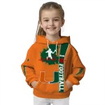 miami hurricanes football heartbeat orange hoodie best selling