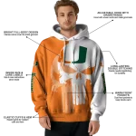 miami hurricanes graphic punisher orange white hoodie best selling