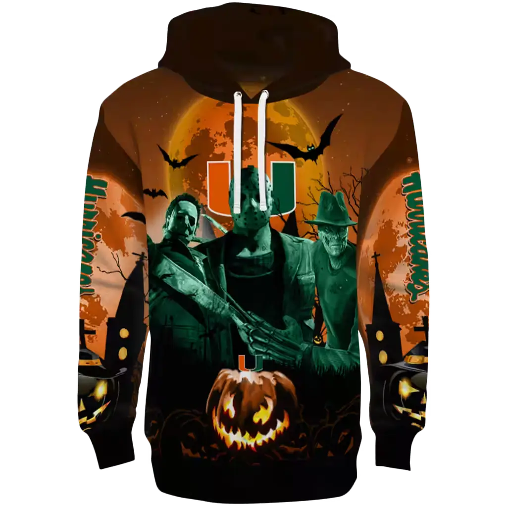 miami hurricanes halloween vibes orange black hoodie best selling miami hurricanes halloween vibes orange black hoodie best selling