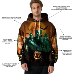 miami hurricanes halloween vibes orange black hoodie best selling