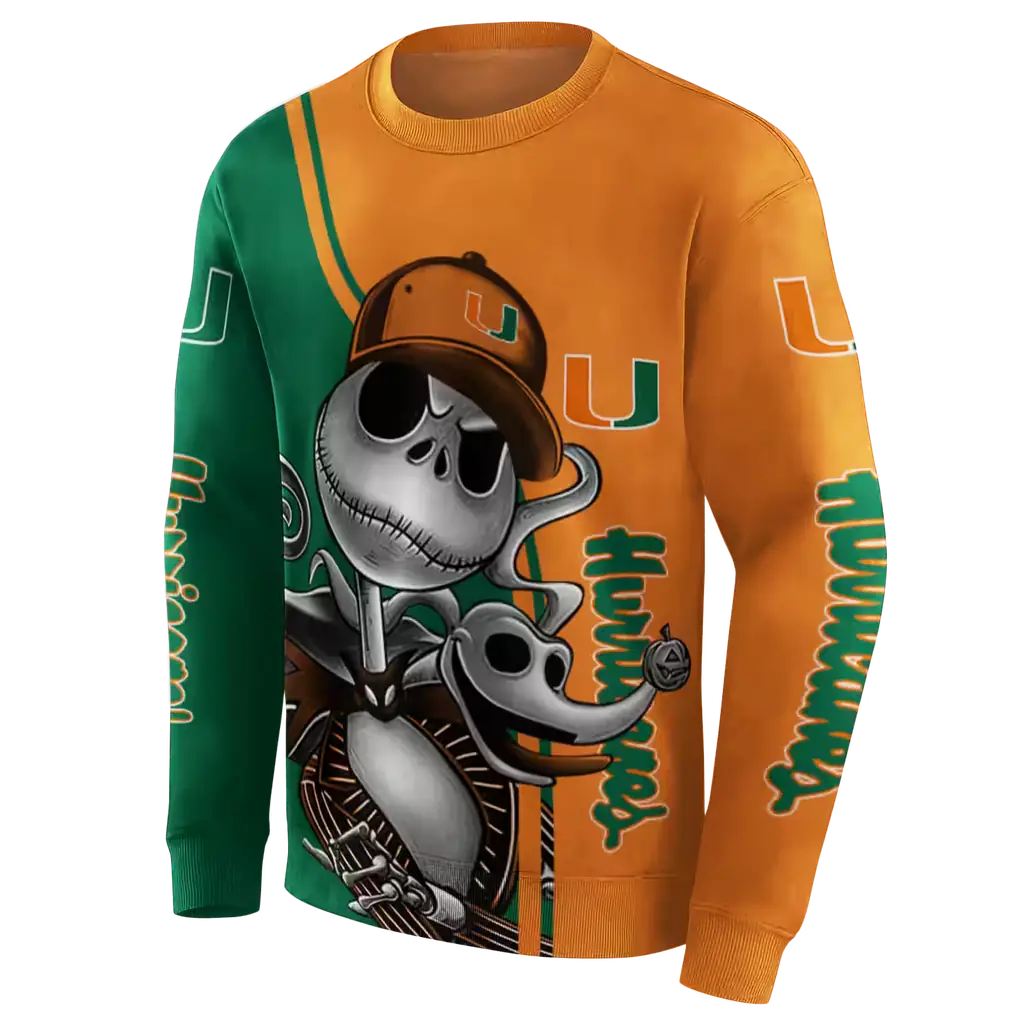 miami hurricanes jack skellington orange hoodie new arrival miami hurricanes jack skellington orange hoodie new arrival