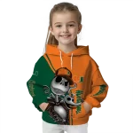 miami hurricanes jack skellington orange hoodie best selling