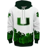 miami hurricanes lucky motif white green hoodie best selling