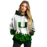 miami hurricanes lucky motif white green hoodie best selling