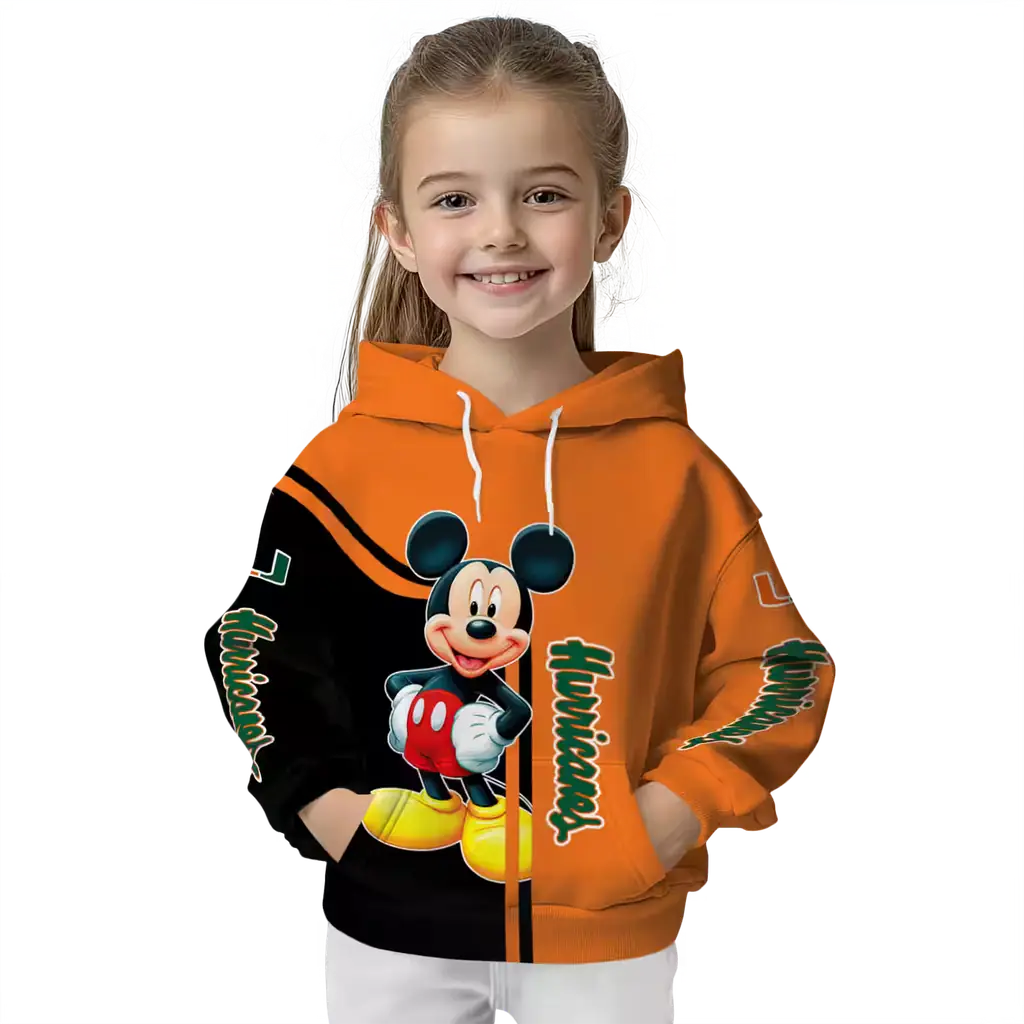 miami hurricanes mickey mouse orange black hoodie top rated miami hurricanes mickey mouse orange black hoodie top rated