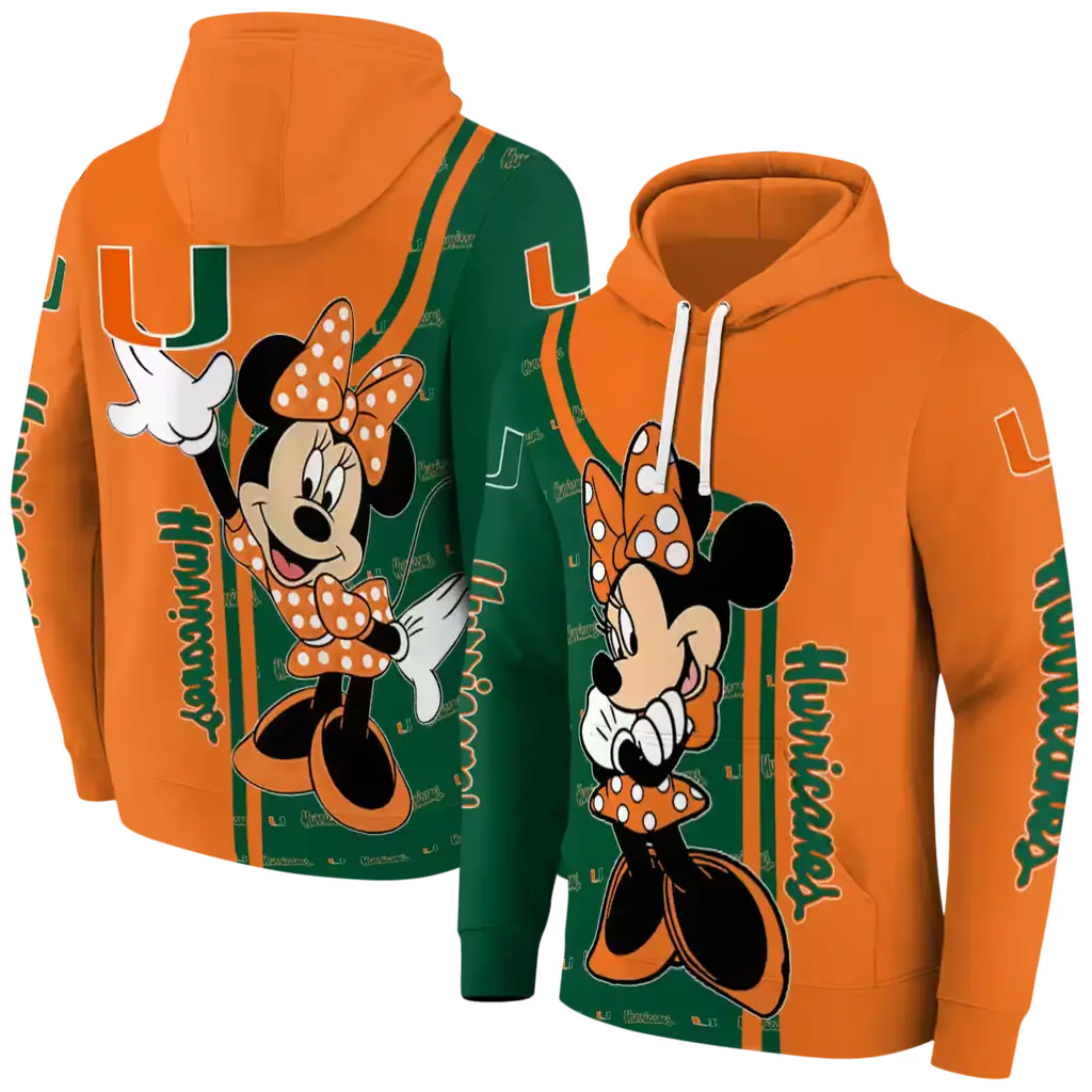 miami hurricanes minnie mouse orange hoodie fashion forward miami hurricanes minnie mouse orange hoodie fashion forward