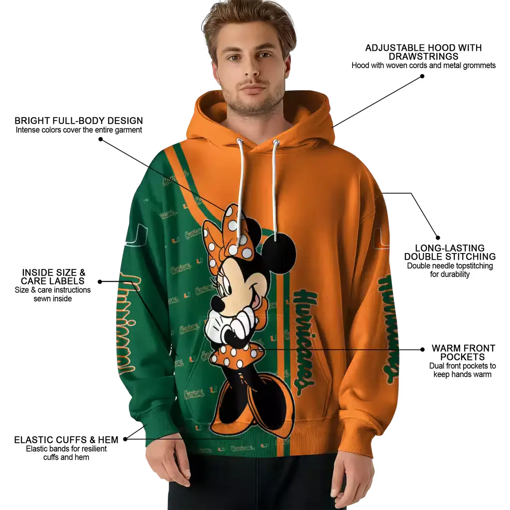miami hurricanes minnie mouse orange hoodie latest model miami hurricanes minnie mouse orange hoodie latest model
