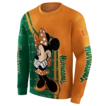 miami hurricanes minnie mouse orange hoodie best selling