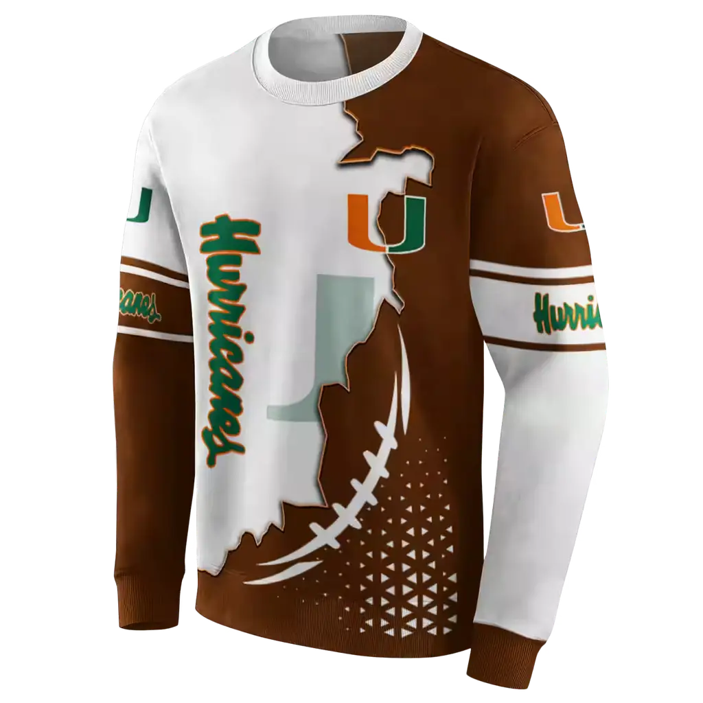 miami hurricanes triangular pattern orange white hoodie new arrival miami hurricanes triangular pattern orange white hoodie new arrival